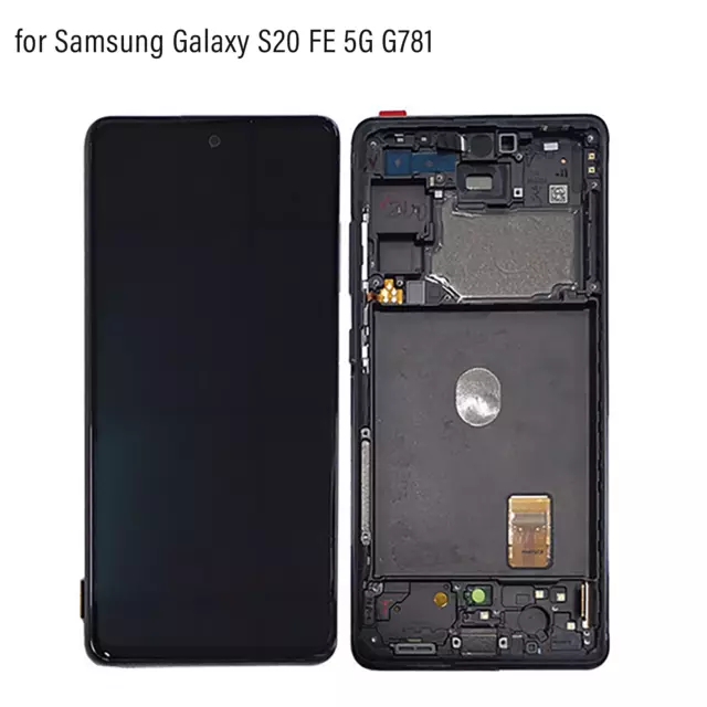 For Samsung Galaxy S20 FE 5G G781 LCD Touch Screen Digitizer Frame Parts