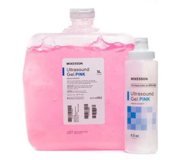 Ultrasound Transmission Gel Pink 5 Liter Conductive Non-Staining Bacteriostatic