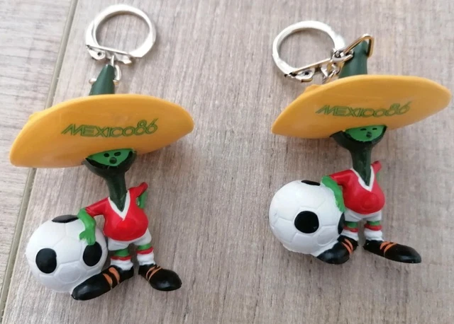 Lot de 25 porte clés mascotte mondial coupe du monde de football mexico