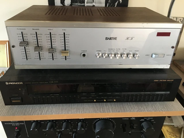 Peu Courant Bel Ampli Hifi Stéréo Vintage Barthe Type 7270 Fonctionne
