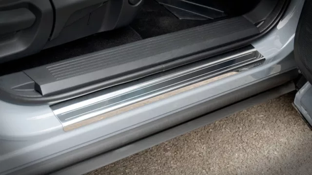 LOCKWOOD STAINLESS SILL Protectors Kick Plates For Toyota Yaris