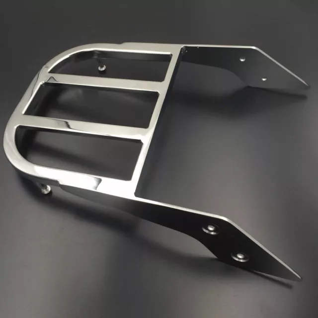 Chrome Sissy Bar Luggage Rack For Suzuki Marauder VZ800 Boulevard C50 C90 M50