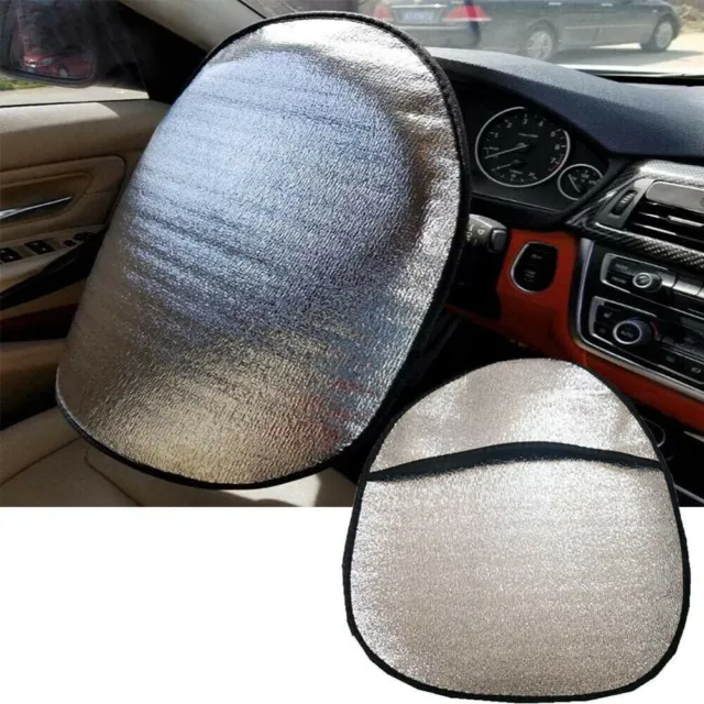 1PC Durable Car Steering Wheel Anti-Heat Cover Sunscreen Shade Protective