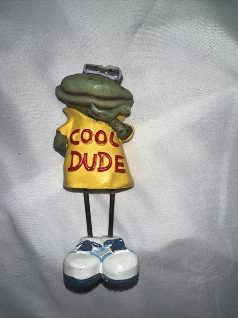 Cool Dude Frog Figurine Preowned