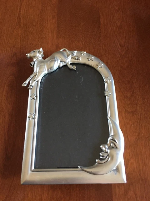 The Cow Jumped Over The Moon Silver Plated Picture Frame