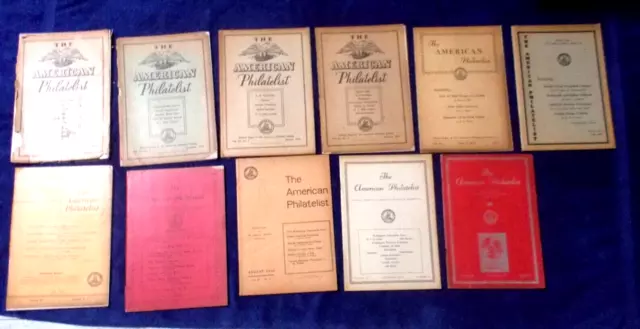 THE AMERICAN PHILATELIST, 11 magazines collection, July 1949 / December 1950