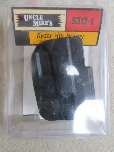 Uncle Mike's 5312-1 Injection Molded Kydex Hip Holster Fits Glock 26, 27, 28, 33