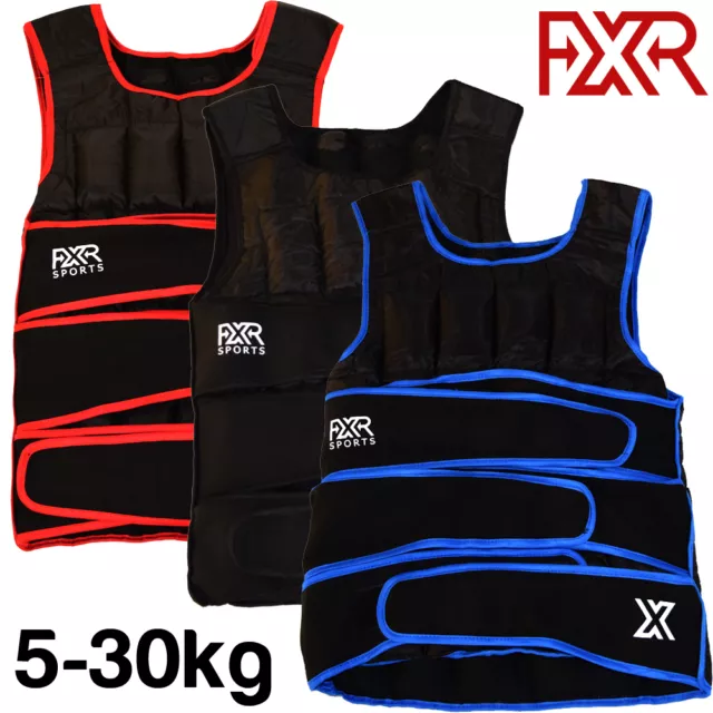 FXR SPORTS ADJUSTABLE WEIGHTED VEST 5kg, 10kg, 15kg, 20kg, 30kg  RUNNING VEST