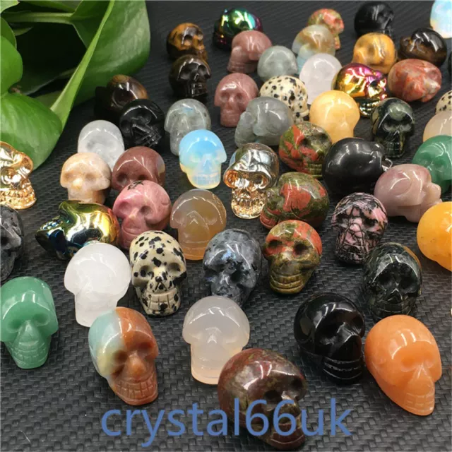 Wholesale！ A Lot Natural quartz crystal mini Skull Carved Crystal Skull Healing