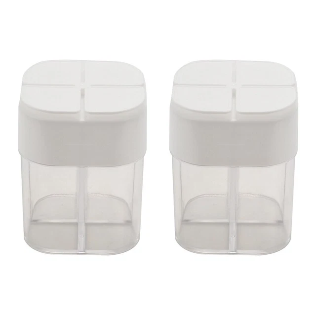 2 contenedores de especias, 4 frascos de condimento para rejilla, cocina picnic restaurante TravA1