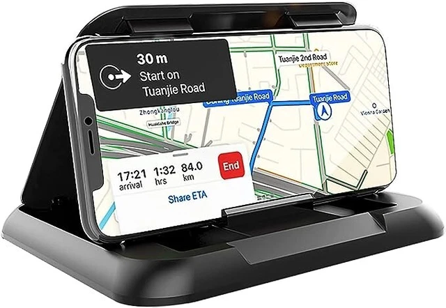 Porta Cellulare Auto Supporto Smartphone per Cruscotto di Silicone Antiscivolo