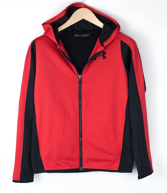 Under armour Bambini Ragazzi Zip Pista Felpa Taglia XL
