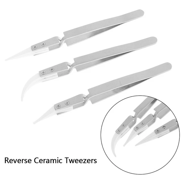 Elbow Precision Tweezer Ceramic Tweezers Tweezers for Electronics Hand Tools