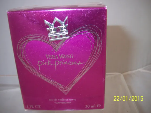 Vera Wang Pink Princess Eau de Toilette Spray 1 oz  30 ml New in Sealed Box