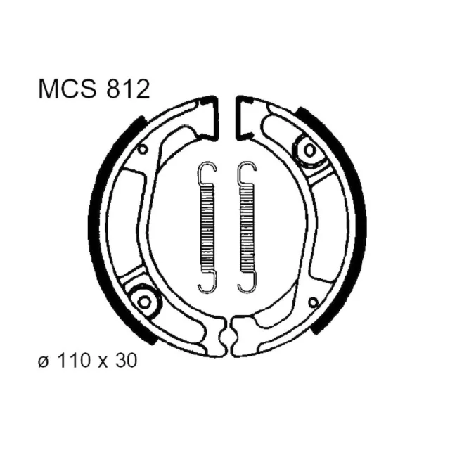 Zapatas de Freno Traseros Con Muelles TRW Lucas 786.02.08