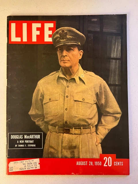Macarthur Command Magazine LIFE MAGAZINE AUGUST 28, 1950 General Douglas MacArthur, vintage ads £4 ...