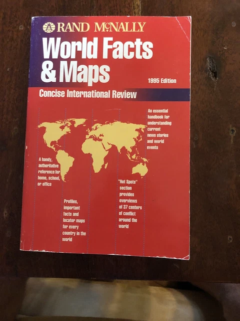 RAND MCNALLY WORLD Facts and Maps 1995 Edition Concise International ...