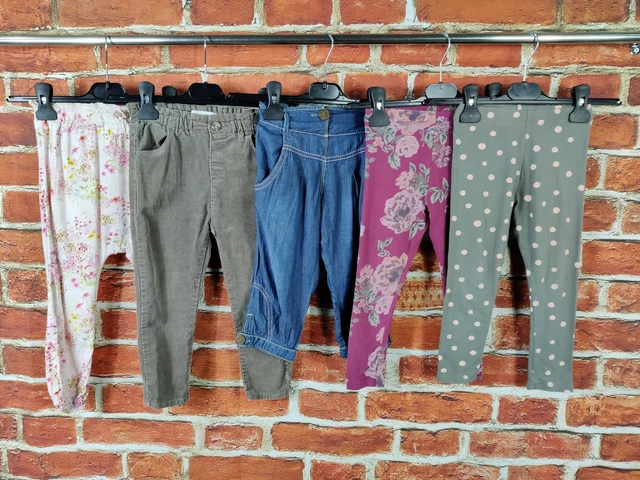 Girls Bundle Age 3-4 Years Next Zara Jeans Corduroy Trousers Leggings Kids 104Cm