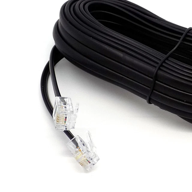 Lotto piombo cavo da RJ11 a RJ11 ADSL BT SKY modem a banda larga Internet DSL linea terrestre 8