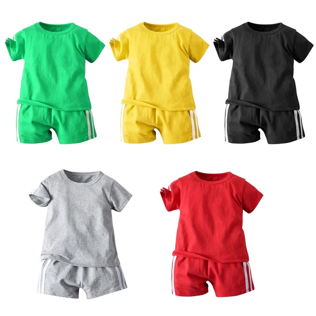 Bambini ragazzi tuta da allenamento bambino tuta da jogging shirt giacca con pantaloncini sportivi pantaloni