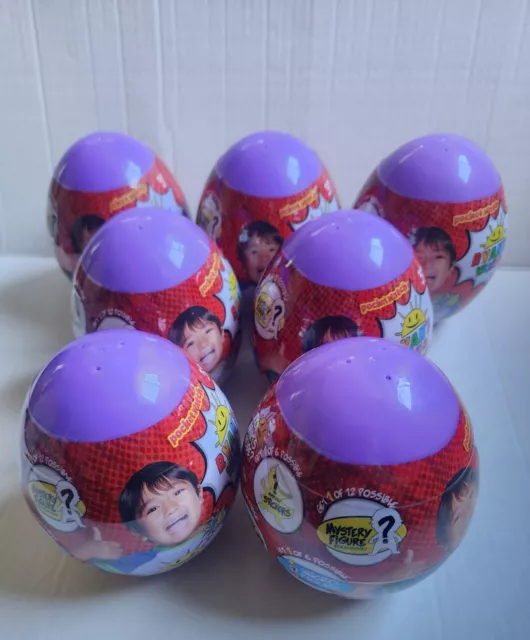 RYAN'S WORLD MINI MYSTERY EGG SERIES 6 - 2021 NEW SEALED Lof Of 7