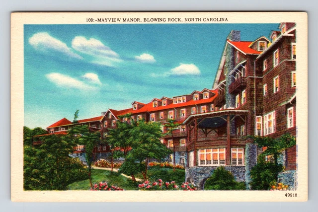 Blowing Rock NC-North Carolina, Mayview Manor, Vintage Postcard