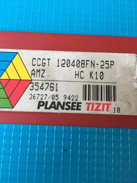 PLANSEE TIZIT - 10 x New Carbide Turning Inserts CCGT 120408FN-25P AMZ ...