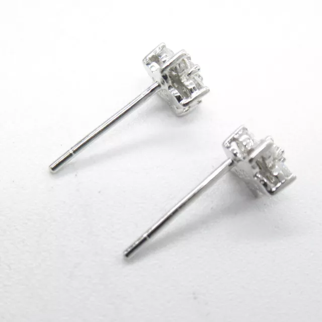 Folli Follie diamond earrings Pierced K18WG White Gold Used Women 3