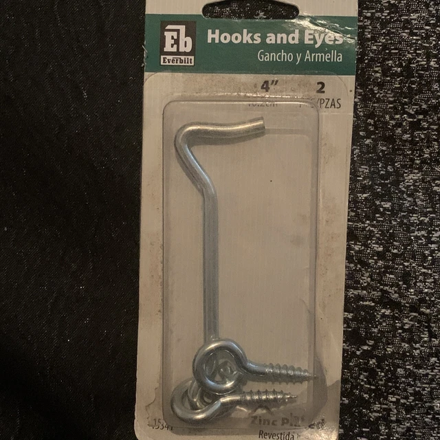 ONE Everbilt 4" Hook & Eye - Zinc Plated Steel
