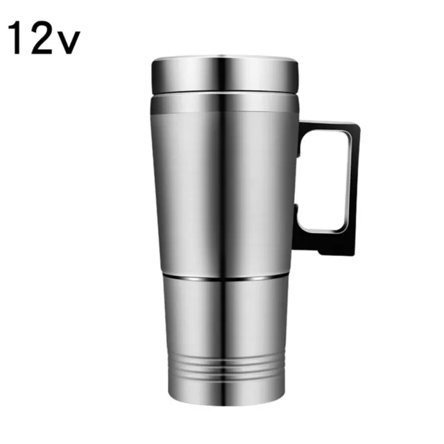 Car Based Heating Stainless Steel Cup Kettle 12V、24V Travel Coffee Heated Mug