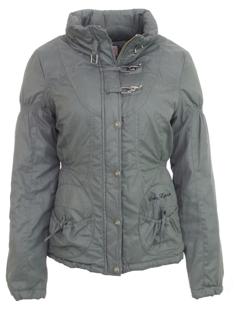 Manteau Long Chaud Lola Espeleta - Gris Anthracite - Microfibre Et Coton - Neuf Avec étiquettes