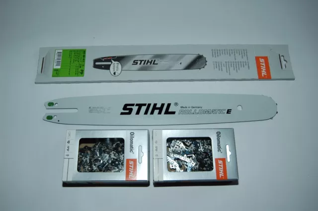 4813 Stihl Schiene Schwert 40 cm  1,3  3/8"P Führungsschiene + 2x PS Sägekette