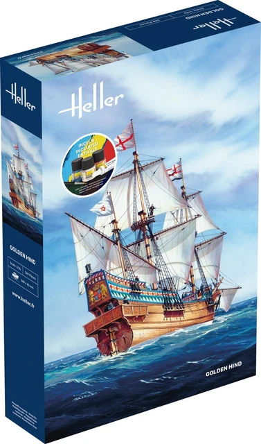 AIRFIX - 2 Anciennes Maquettes De Bâteaux : Golden Hind Et T Illats 33720