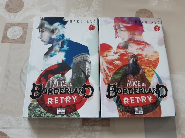 LOT MANGAS - ALICE in Borderland Retry - tomes 1 et 2 - Delcourt Tonkam