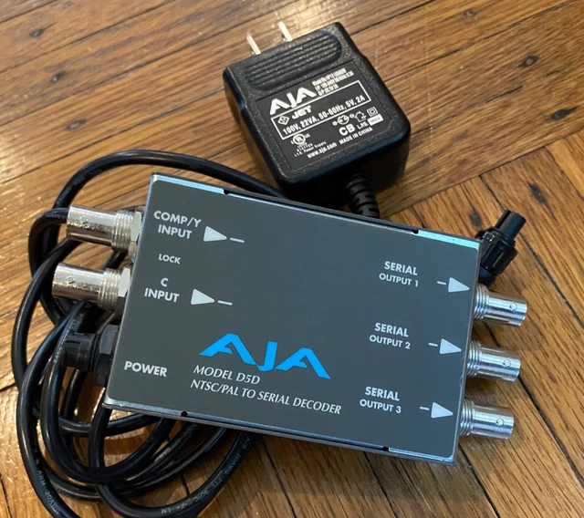 AJA D5D NTSC/PAL to Serial Decoder w/ Power Supply