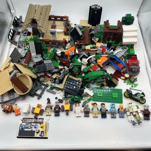 LEGO Pieces and Figures Lot Jurassic World Lego City Minecraft and More 2 Pounds