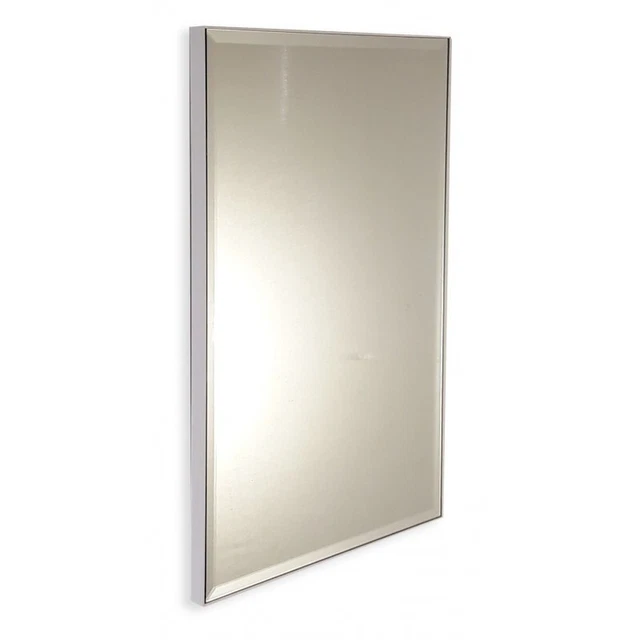Cadre Miroir Mural FRAMO Sur Mesure - Pin Blanc, Longueur Réglable 30-150 Cm, Hauteur 32 Cm
