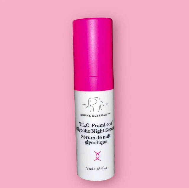 DRUNK ELEPHANT T.L.C. FRAMBOOS Glycolic Night Serum 5ml .16oz Mini