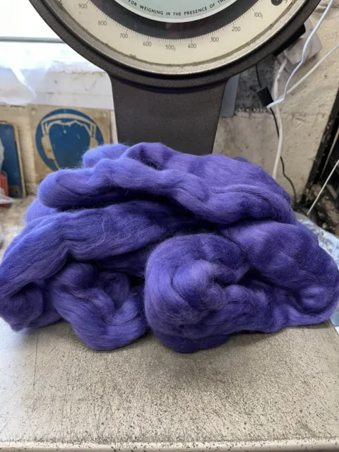 Violet Slight Blend Merino Wool Roving/Laps 50g for Crafti/Spin Felt