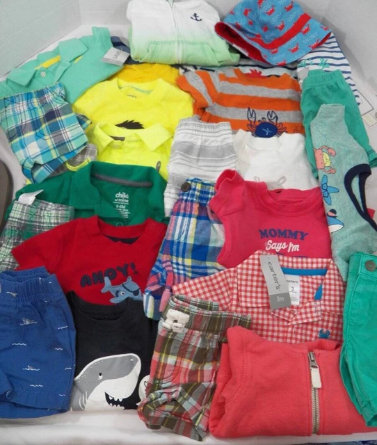 ~Carter's & More~ Baby Boys Size 3 6 Months 26pc. Spring Summer Clothes Lot