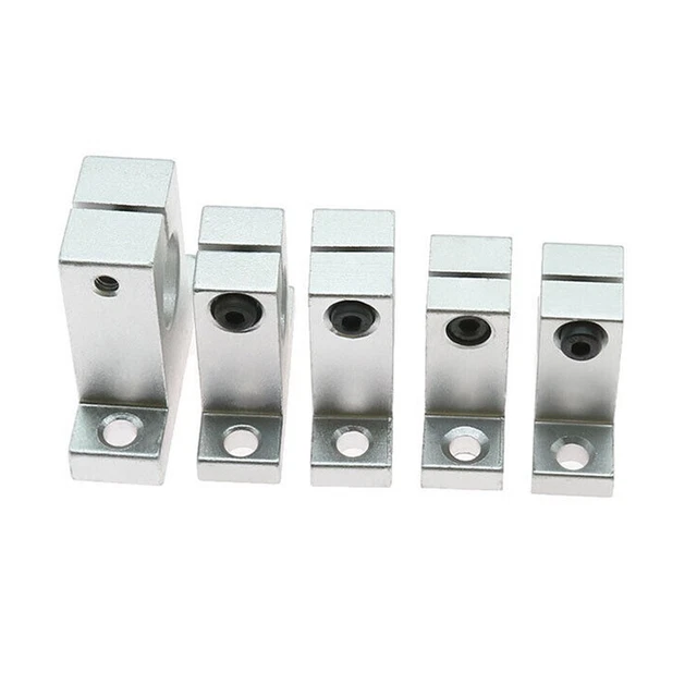 Hochwertig Wellenunterstützung Linearführung Silber Welle 1 Stück Aluminium