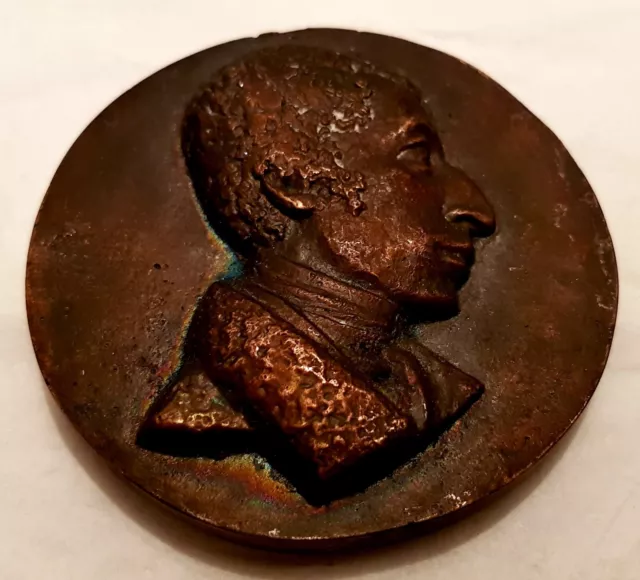 Orig. sehr alte Bronzeplakette Medaille Karl Maria von Weber 1726-1826