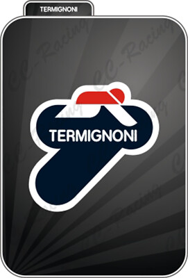 Autocollant Stickers Termignoni Résistant Al Chaleur 11 CM Dx Noir Or Rouge 