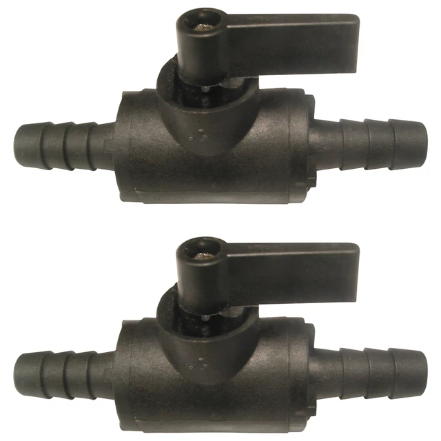 Valley Industries Polypropylene Ball Valves- 2-Pack 3/8in 150 PSI