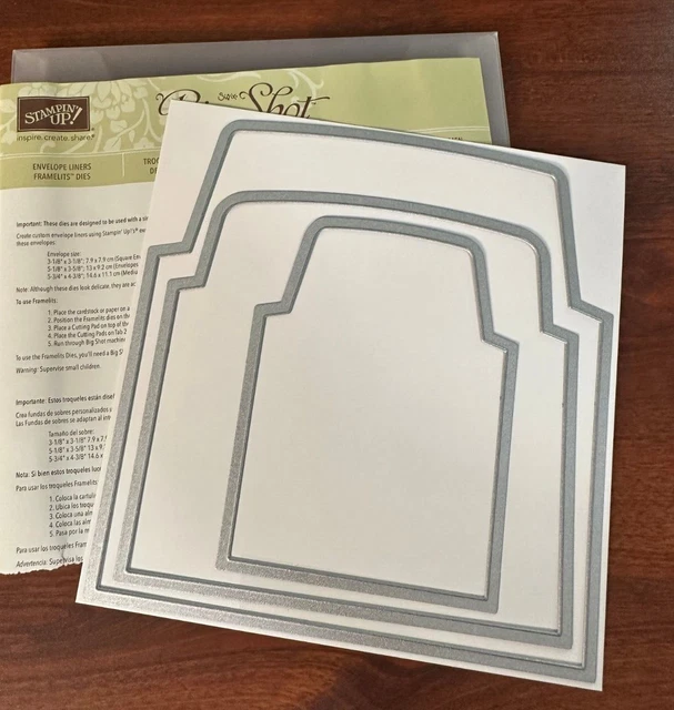 Troqueles Stampin Up Framelits ~ revestimientos de sobres 132172 ~ J7