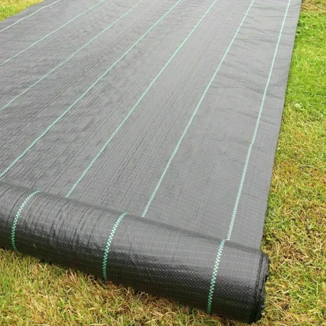 WeedControl Fabric Heavy Duty 2m 50m Weed Driveway Membrane Ground Cover 100Gsm