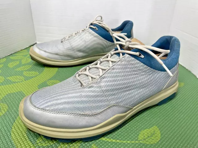 ECCO Biom Hybrid 3 Golf Gore-Tex YAK Mens Size 44 • US 10-10.5 Blue Extra Wide