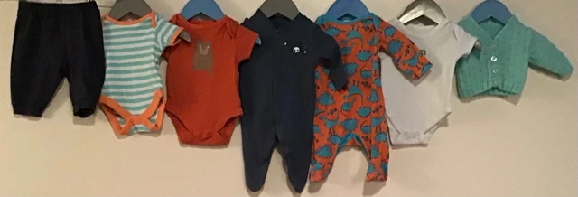 Baby Boys Bundle Of Clothing Age 0-3 Months Primark Miniclub Mothercare