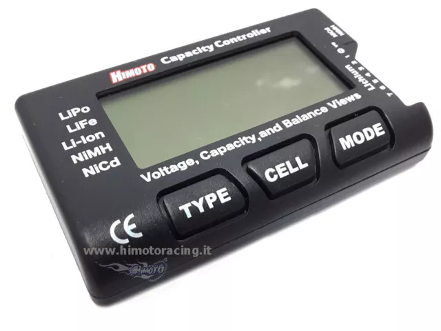 CELL METER 7 TESTER BILANCIATORE VOLTAGGIO CELLE X BATTERIE LIPO NIMH HIMOTO 1pz