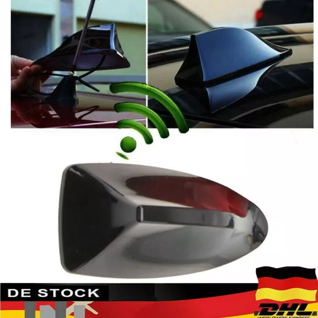 Dachantenne Haiflosse Autoantenne AM/FM Autoradio Shark&Antenne Für Schwarz NEU